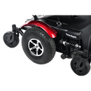 Close-Up Of The Merits Vision Sport Power Chair Red Fender Color