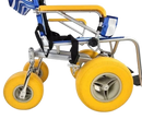 Close Up Side View Of The AccessRec TerraWheels All-Terrain Beach Wheelchair Wheels