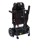 Front View Of The Feather Mobility Scooter Standing Up In The Folded Position