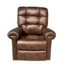 Front View Of The Journey Perfect Lift Chair With Duralux Fabric Shown In Chocolate Color