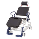Front View Of The Rebotec Phoenix 200 Reclining Shower Commode Chair