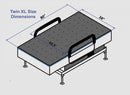 Overhead View Of The Journey UPbed Sleep-To-Stand Adjustable Bed Twin XL Dimensions