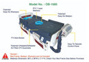 ObboMed OB-1680 StandardAir Mattress – Alternating Pressure Ulcer Prevention Mattress with Low Air Loss Air
