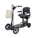 Side View Of The ComfyGo MS 3000 Mobility Scooter Shown In Black Color With Plus Size Seat