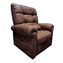 Side View Of The Journey Perfect Lift Chair With Duralux Fabric Shown In Chocolate Color