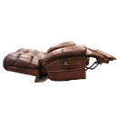 Side View Of The Journey Perfect Lift Chair With Genuine Leather Fabric In The Zero Gravity Position