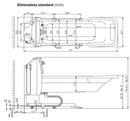 TR Equipment Stainless Steel Hi-Lo Medical Bathtub- TR 900