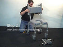 Nuprodx MC4000 Roll-In Transport Shower Commode Chair