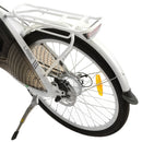 Ecotric 26inch Lark Electric City Bike With A Basket And Rear Rack