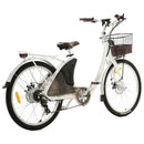 Ecotric 26inch Lark Electric City Bike With A Basket And Rear Rack