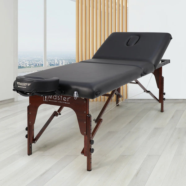 Master Massage Equipment SomeRest 30" Salon Portable Massage Table Package with Backrest Liftback