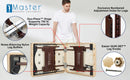 Master Massage Equipment 30" DEL RAY™ SALON Portable Massage Table Package with Therma-Top® - Adjustable Heating System! (Sand Color)
