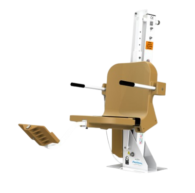 Aqua Creek Admiral Pool Lift Front View Tan And White Color