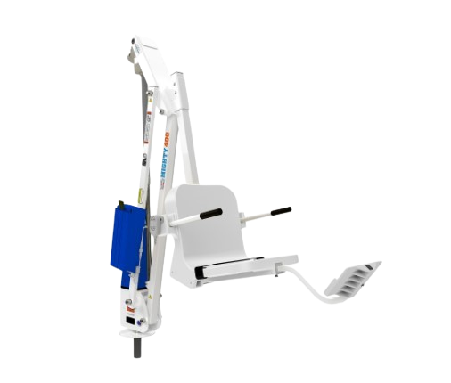 Aqua Creek Mighty 400 Pool Lift White Color Front View.