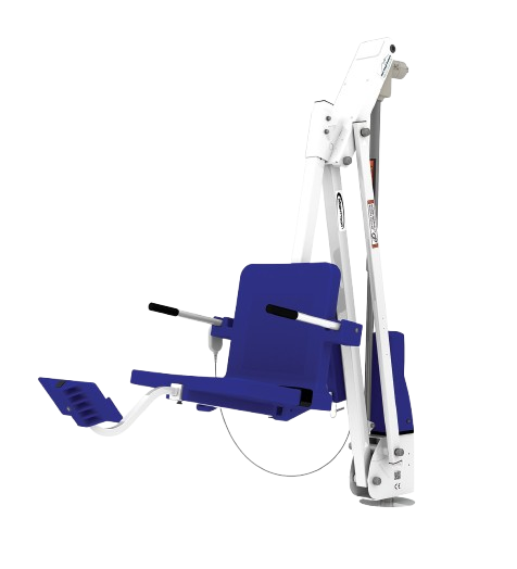 Aqua Creek Mighty 600 Pool Lift Blue And White Color Front View