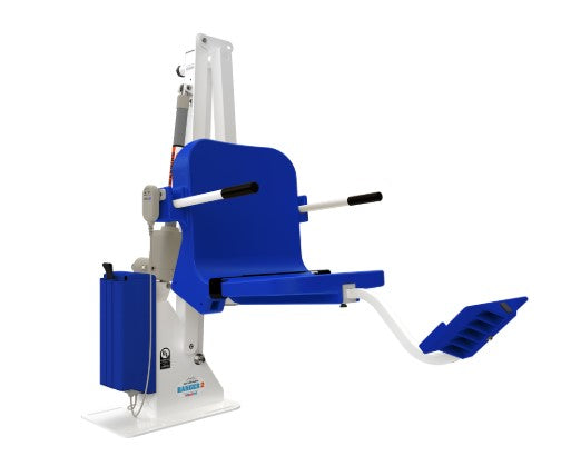 Aqua Creek Ranger 2 Pool Lift Blue And White On A White Background. 
