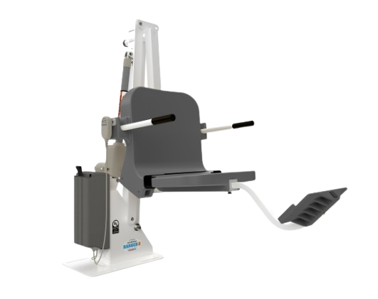 Aqua Creek Ranger 2 Pool Lift Gray And White On A White Background. 