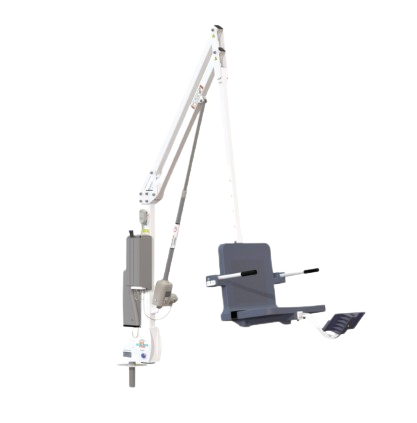 Aqua Creek Revolution XL Deep Draft Pool Lift Gray And White Color