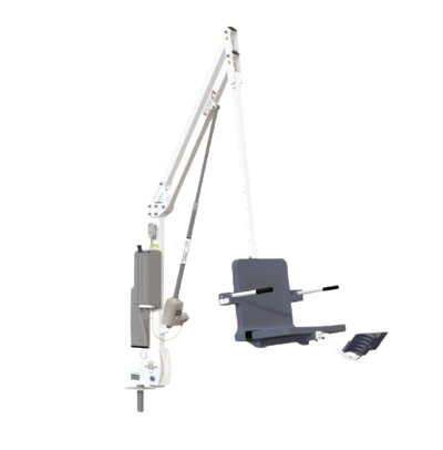 Aqua Creek Revolution XL Deep Draft Pool Lift Gray And White Color