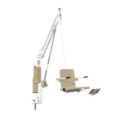Aqua Creek Revolution XL Deep Draft Pool Lift Tan And White Color