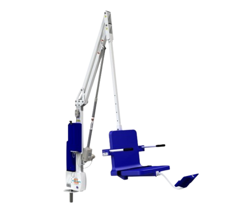 Aqua Creek Revolution XL Pool Lift Blue And White Color Front View