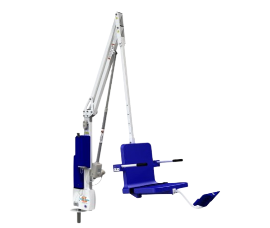 Aqua Creek Revolution XL Pool Lift Blue And White Color Front View