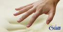 Assured Comfort Future Foam Mattress Reference Shown With Hand Pressing Mattress
