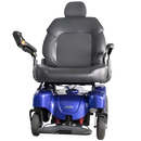 Center View Of The Merits Atlantis Heavy Duty Power Chair In Blue Color