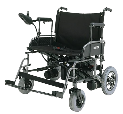 Center View Of The Merits Travel-Ease Power Wheelchair