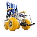 Close Up Bottom View Of The AccessRec TerraWheels All-Terrain Beach Wheelchair 
