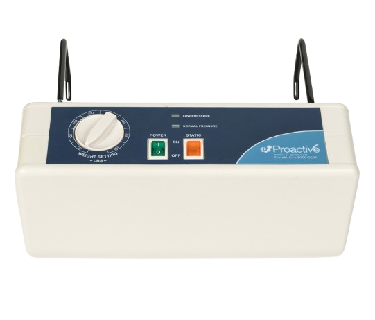 Close Up Front Centered View Of The Optional Control Unit With Hanging Attachment For The Proactive Medical Protekt Supreme Support Mattress