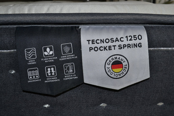 Close Up Image Of The Certifications And Features Listed On The Labels For The Eurolux Multisens: The 11-Layer Luxury Mattress Crafted By Masters