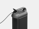 Close Up Overhead View Of The Battery For The STRUTT ev1 Smart Electric Mobility Vehicle Shown With The Charging Cable Attached