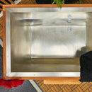 Close Up Overhead View Of The Dynamic Cuboid Cold Plunge Tub