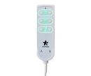 Close Up Overhead View Of The Remote Control For The StarSleep Arlo Rotating Bed