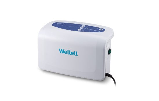 Close Up Right Side View Of The Control Unit For The Wellell Domus Auto: Automatic Pressure Redistribution Mattress System