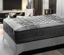 Close Up Right Side View Of The Eurolux Multisens: The 11-Layer Luxury Mattress Crafted By Masters Shown On A Platform Bed Frame In A Luxury Bedroom