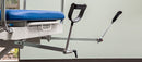 Close Up Side View Of The Med Mizer UpScale Adjustable Treatment Table With Stirrups Attachment