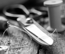 Close Up View Of Scissors And Yarn Highlighting The Handmade Work Behind The Creation Of The Eurolux Prive: The 10-Layer Luxury Mattress Crafted By Masters