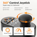 Close Up View Of The 360-Degree Control Joystick With Features And Icons On A White Background For The Paiseec W1 Lightweight 2‑in‑1 Electric Wheelchair
