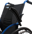 Close Up View Of The Armrest In The Flipped Back Position For The Strongback Comfort Flip Wheelchair