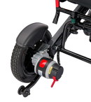 Close Up View Of The Bangeran Mammoth EX Electric Wheelchair Anti Tip Wheel