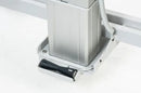 Close Up View Of The Base For The TR Equipment Battery Operated Bariatric Shower Trolley TR-3200