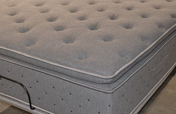 Close Up View Of The Bottom Right Corner Of The Eurolux Novis: The 5-Layer Luxury Mattress Crafted By Masters