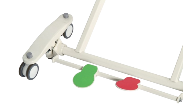 Close Up View Of The Central Locking System For The Emerald Oasis Hi Low Adjustable Bed