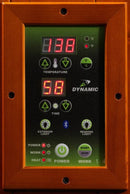 Close Up View Of The Control Panel For The Dynamic Avila 2-Person Low EMF FAR Infrared Indoor Sauna | DYN‐6103‐01