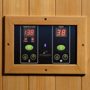 Close Up View Of The Control Panel For The Dynamic Gracia 2-Person Full Spectrum Near Zero EMF FAR Infrared Indoor Sauna | DYN-6119-03 FS
