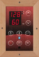 Close Up View Of The Control Panel For The Dynamic Monaco 6-Person Ultra Low EMF FAR Infrared Indoor Sauna | DYN-6996-01 Elite