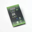 Close Up View Of The Control Panel For The Dynamic Santorini 2 Person Full Spectrum Near Zero EMF FAR Infrared Indoor Sauna | DYN-6009-03 FS