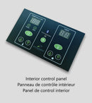 Close Up View Of The Control Panel For The Dynamic Serena 2 Person Ultra Low EMF FAR Infrared Indoor Sauna | DYN-6229-01 Elite